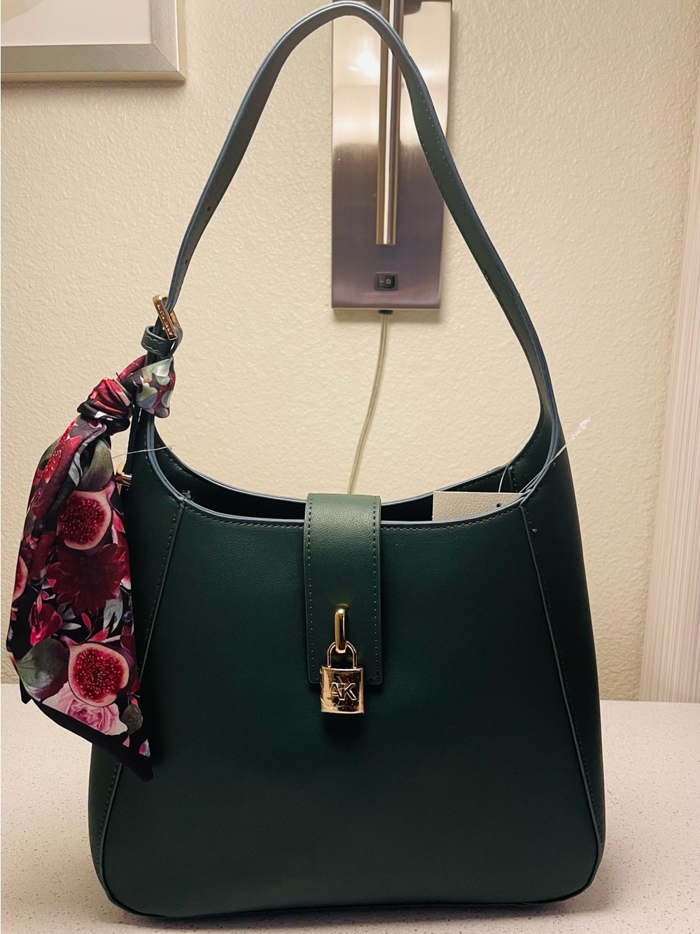 Anne Klein Shoulder Bag with Gold Lock